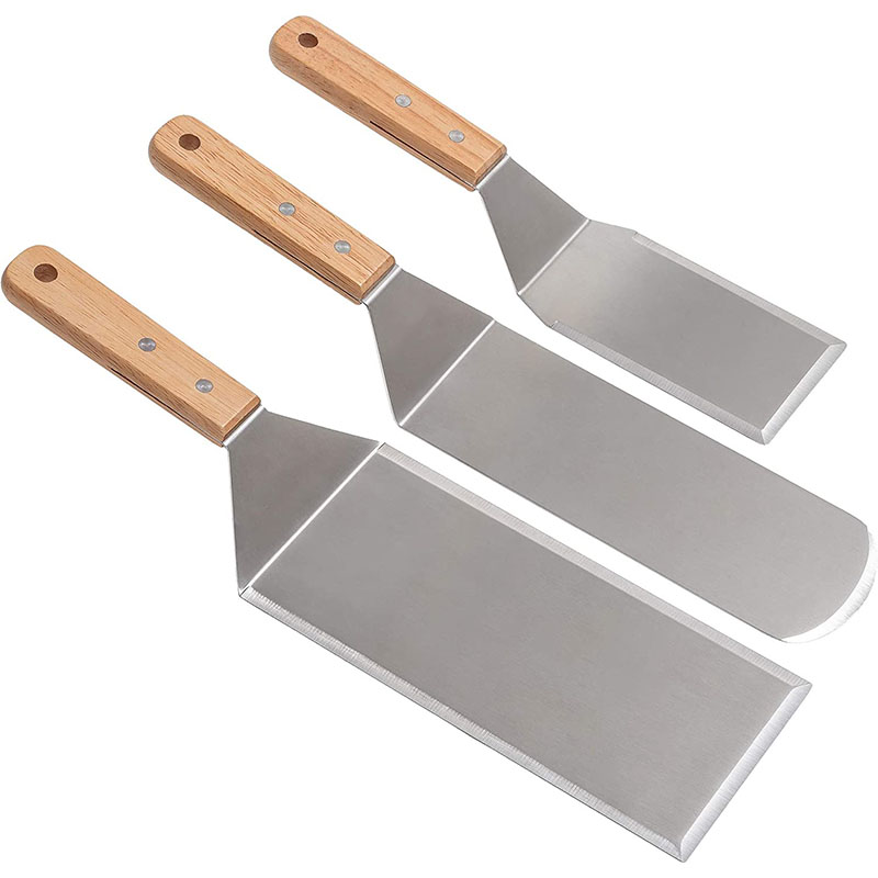 Okonomiyaki Spatula - Professionele Spatels Set, Oversized Rvs Pannenkoek