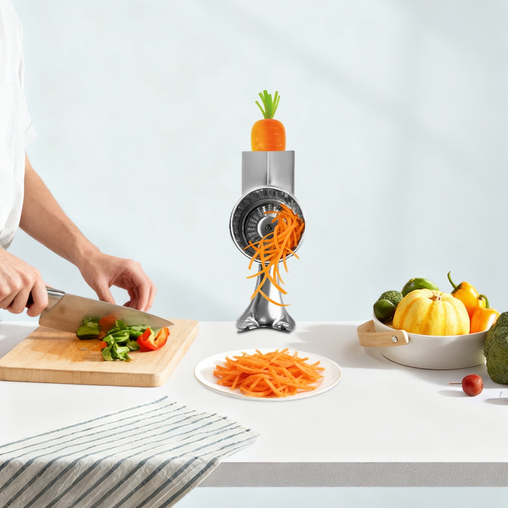 Kitchenaid Mixer Hand Mixer - Veggie Chopper roestvrijstalen trommelsnijder, 5 verwisselbare