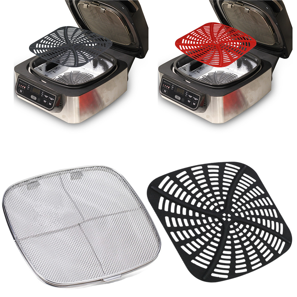 Ninja Air Fryer Af101 - Rvs Splatter Shield Voor AG301 Herbruikbare