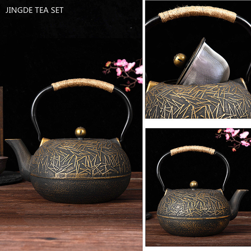 Cast Iron Corn - 900Ml Op Maat Gemaakte Gietijzeren Theepot