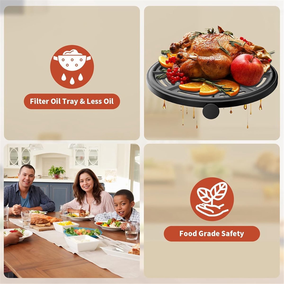 Ninja Air Fryer Af101 - AS62 Vervangende luchtfriteusebak voor Ninja AF101