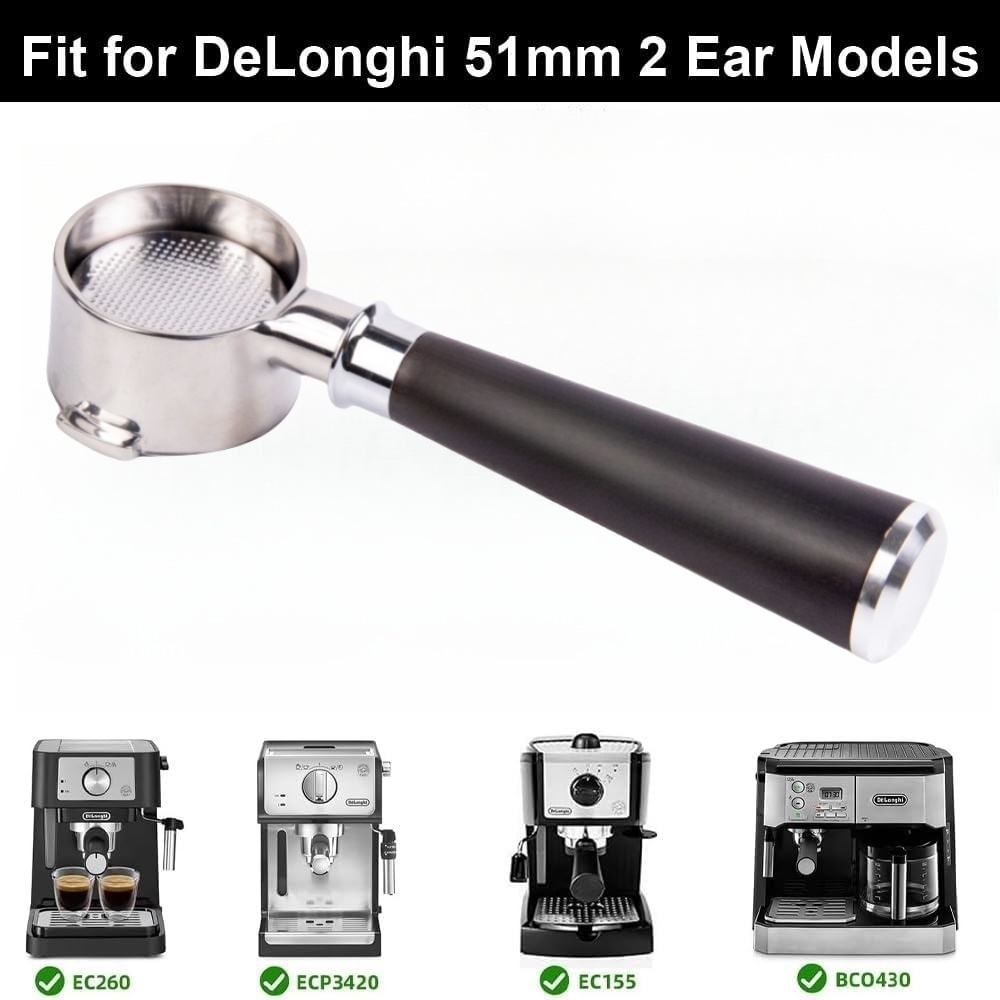 Delonghi Espresso Ecp3420 - 51MM Bodemloze Filterhouder Twee Oren Voor