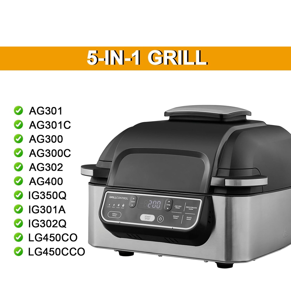 Ninja Air Fryer Af300 - M02K-Roestvrijstalen Splatter Shield & Grillplaatrooster voor