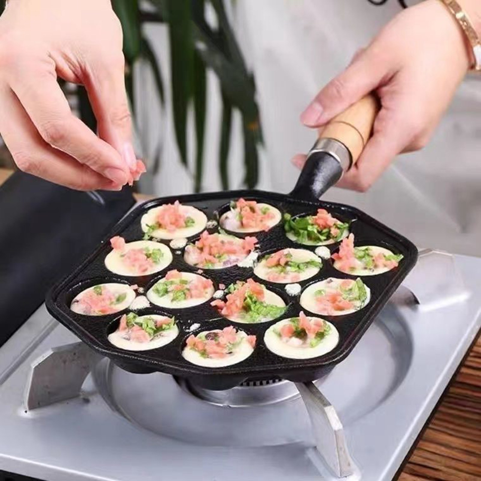 Takoyaki Grill Plate - Takoyaki Grillpan Gemakkelijk schoon te maken