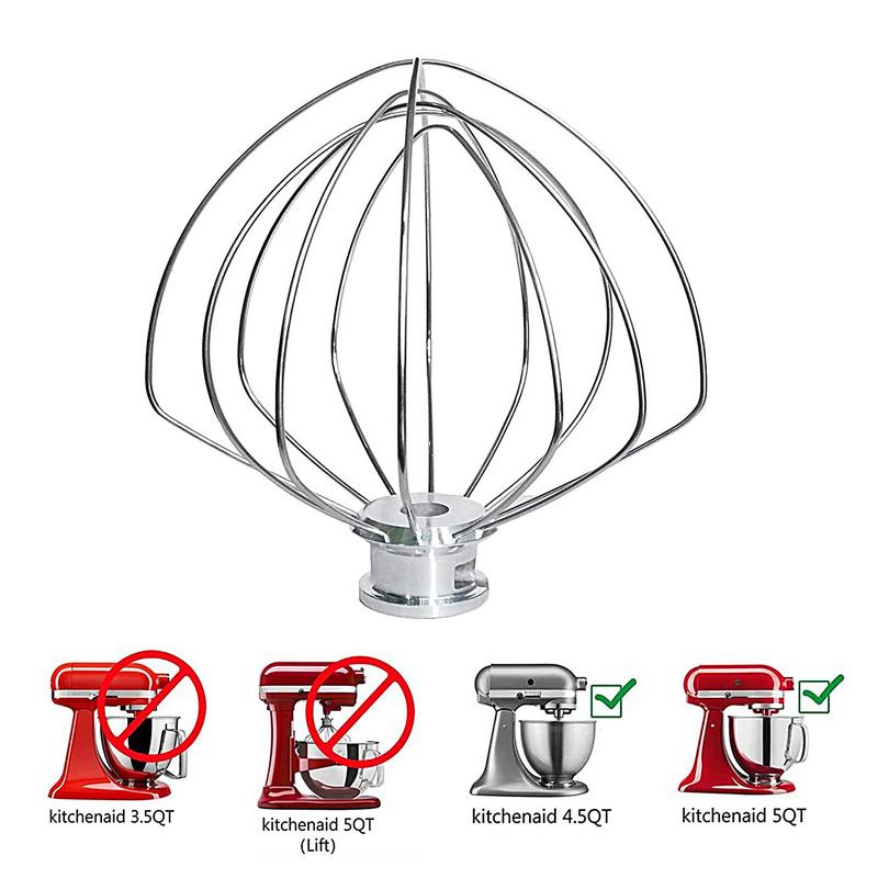 Kitchenaid Mixer Hand Mixer - Roestvrijstalen Ballon Draad Zweep Mixer Bevestiging