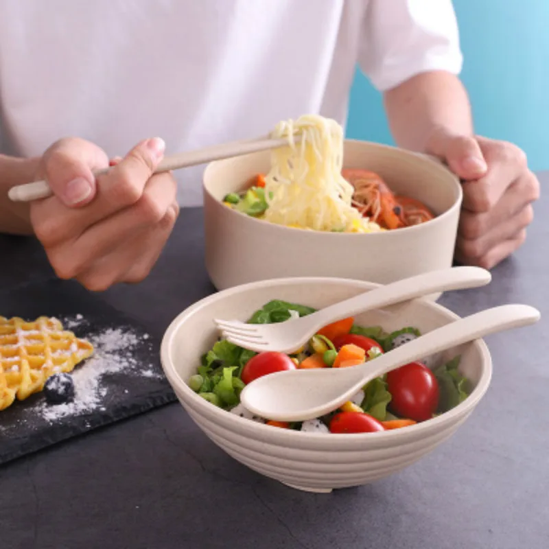Dim Sum Basket - Rijstkom van tarwestro met grote capaciteit,