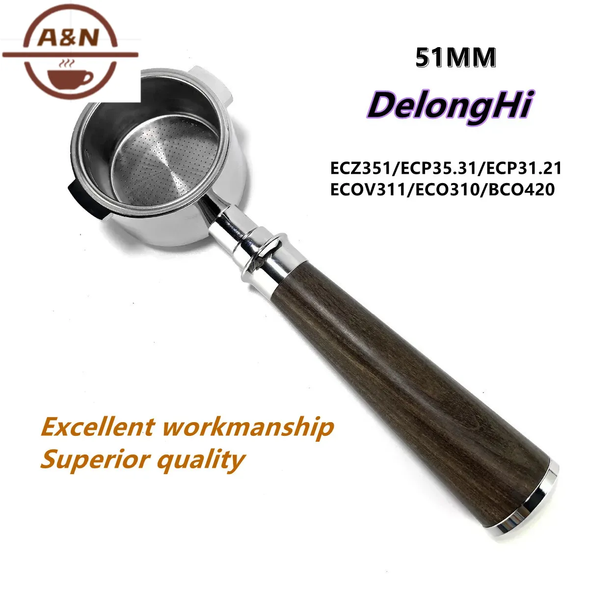 51 mm 304 roestvrijstalen bode - Delonghi Espresso Ecp3420 recensie en prijs